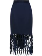 Gloria Coelho Cut Out Detail Skirt - Blue