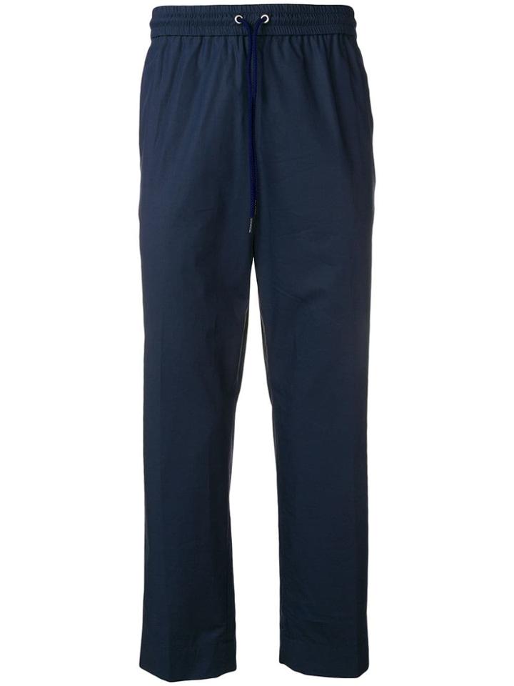 Kenzo Cropped Tapered Trousers - Blue