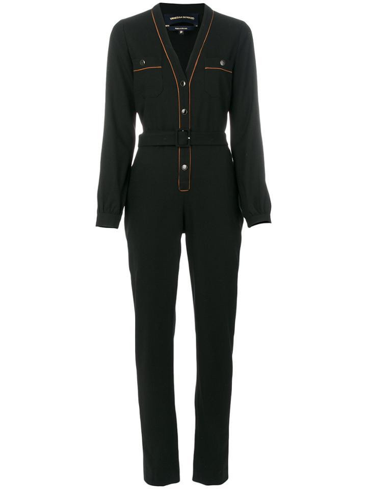 Vanessa Seward V-neck Jumpsuit - Black