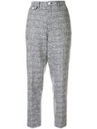 Education From Young Machines Bouclé Tweed Trousers - Blue