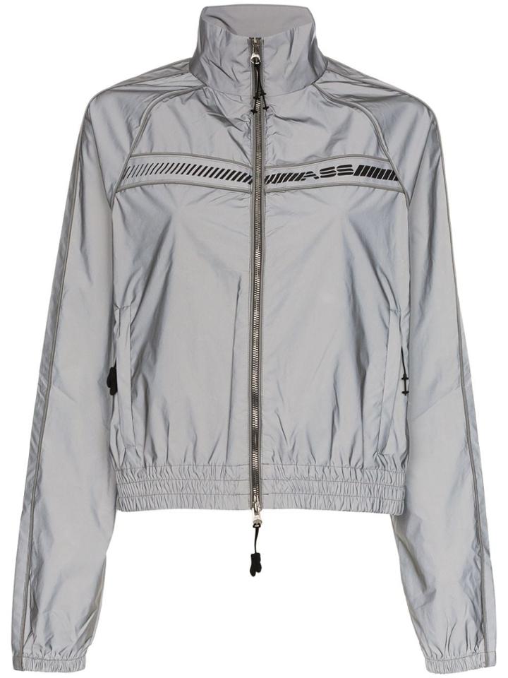 Adam Selman Sport Reflective Sports Style Jacket - Grey