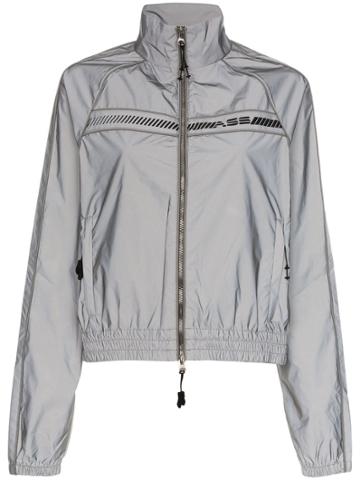 Adam Selman Sport Reflective Sports Style Jacket - Grey