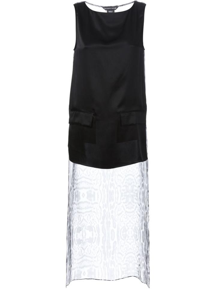 Thomas Wylde Caped Sheer Blouse