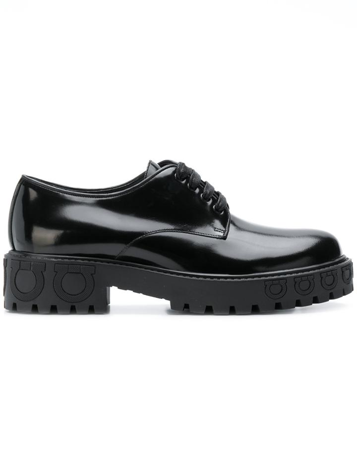 Salvatore Ferragamo Chunky Brogues - Black