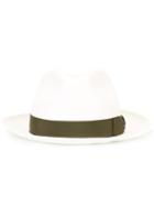 Borsalino Khaki Band Trilby Hat, Adult Unisex, Size: 56, Nude/neutrals, Straw