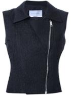 Strateas Carlucci Collared Biker Vest