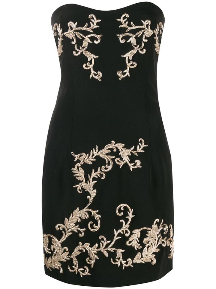 Redemption Embroidered Mini Dress - Black