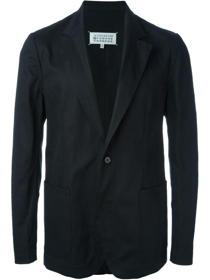 Maison Margiela Deconstructed Blazer, Men's, Size: 50, Black, Cotton/linen/flax