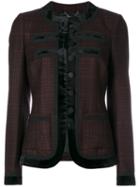Givenchy - Prince De Galles Jacket - Women - Silk/polyamide/polyester/wool - 36, Pink/purple, Silk/polyamide/polyester/wool