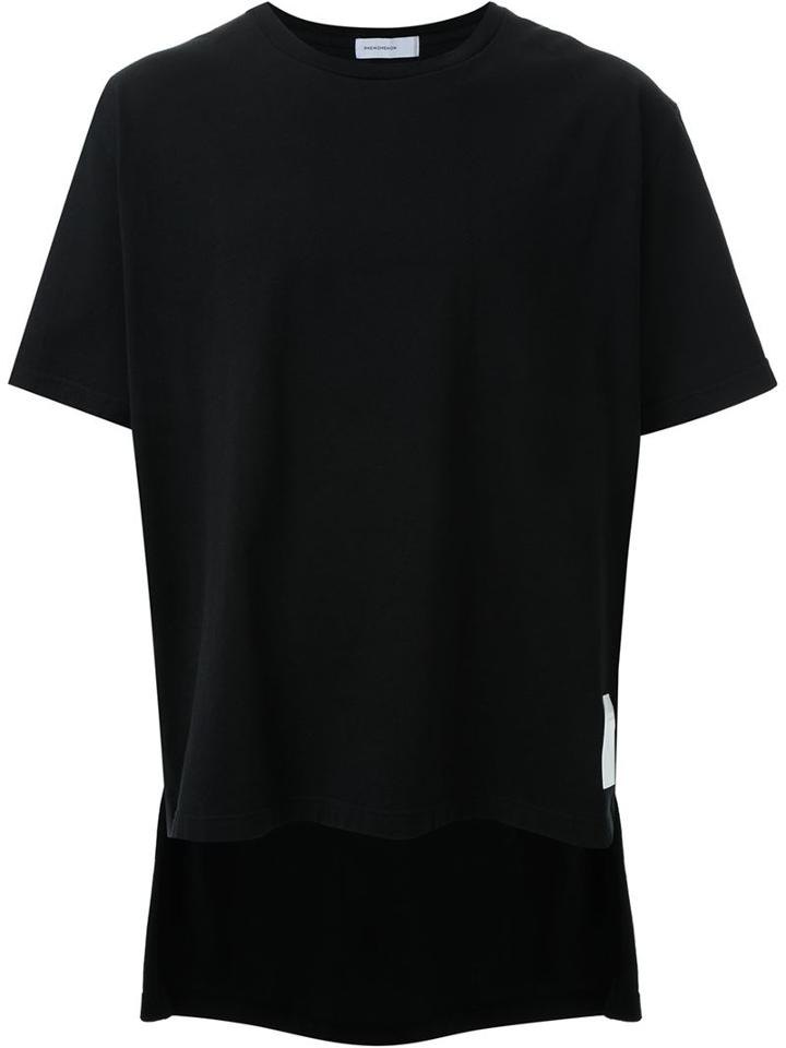 Phenomenon Long Tail T-shirt, Men's, Size: L, Black, Cotton