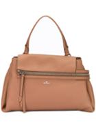 Hogan - Horizontal Zip Tote - Women - Calf Leather - One Size, Brown, Calf Leather