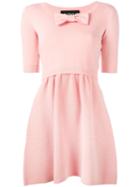 Boutique Moschino Front Bow Dress, Women's, Size: 40, Pink/purple, Virgin Wool/cotton
