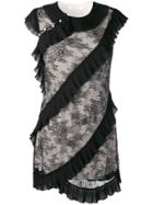Philosophy Di Lorenzo Serafini Ruffle Detail Floral Dress - Black