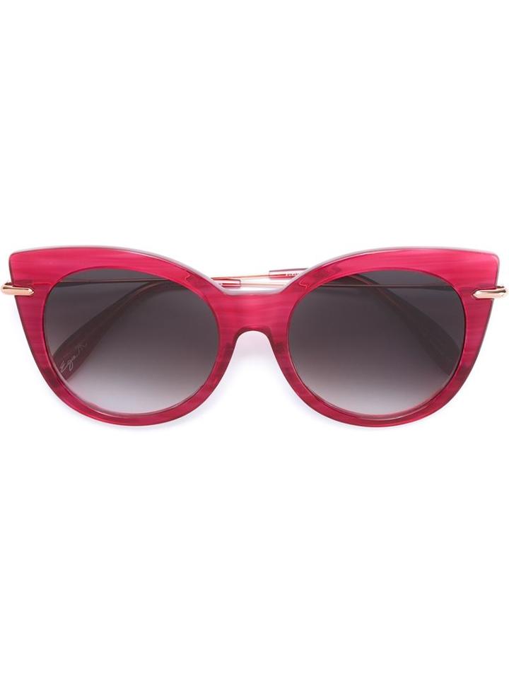 Frency & Mercury 'zig-zag Kiss' Sunglasses, Women's, Pink/purple, Acetate/titanium