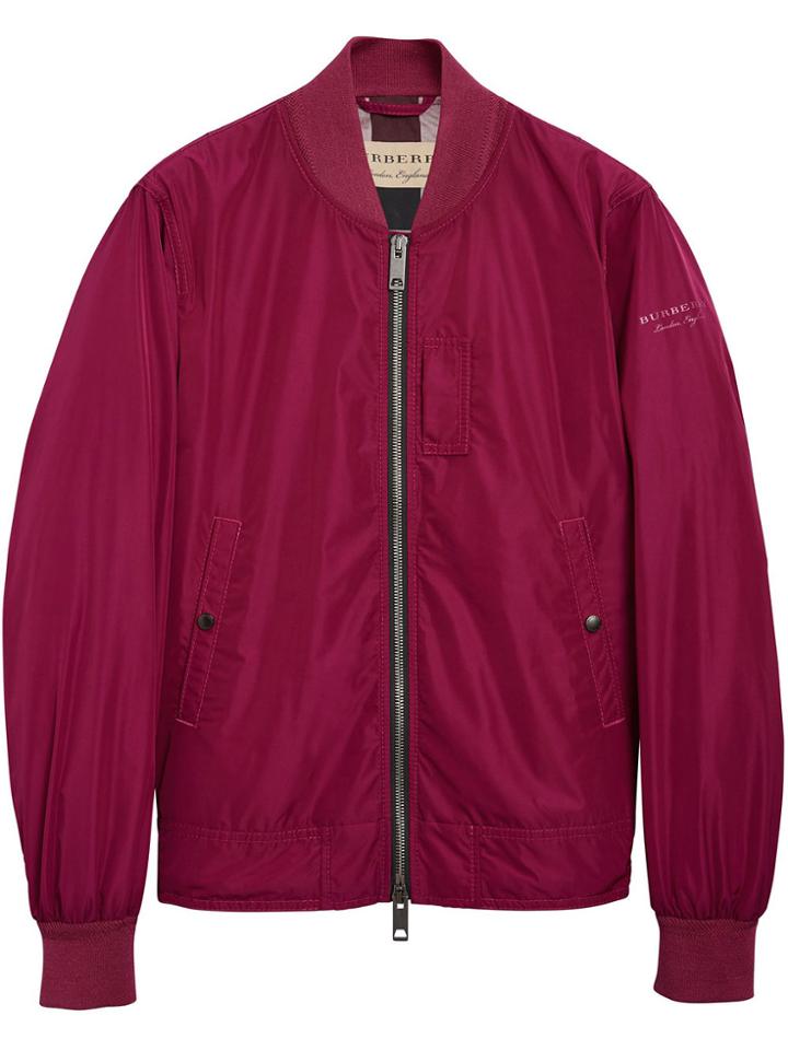 Burberry Lightweight Bomber Jacket - Pink & Purple