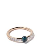 Pomellato 18kt Rose Gold M'ama Non M'ama Topaz & Diamond Ring - Blue