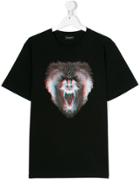 Marcelo Burlon County Of Milan Kids Monkey 3d Print T-shirt - Black