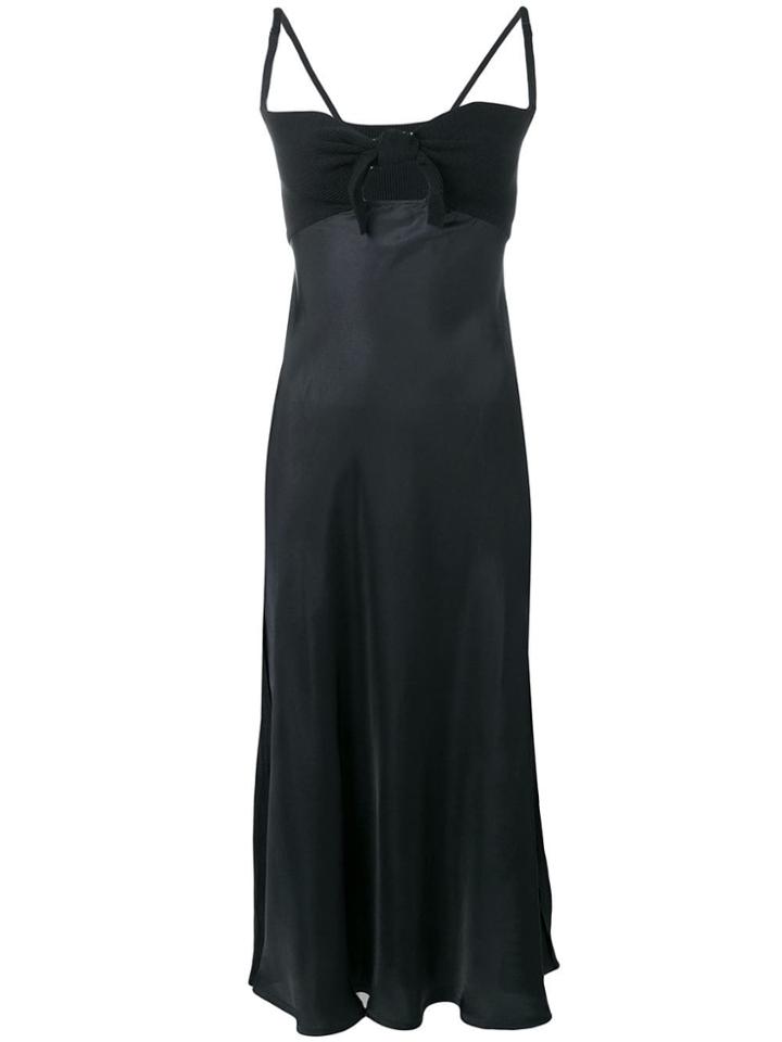 Maison Flaneur Knot Detail Dress - Black