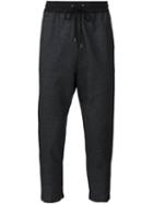 John Elliott Drop-crotch Cropped Trousers, Men's, Size: Small, Grey, Cotton/polyurethane