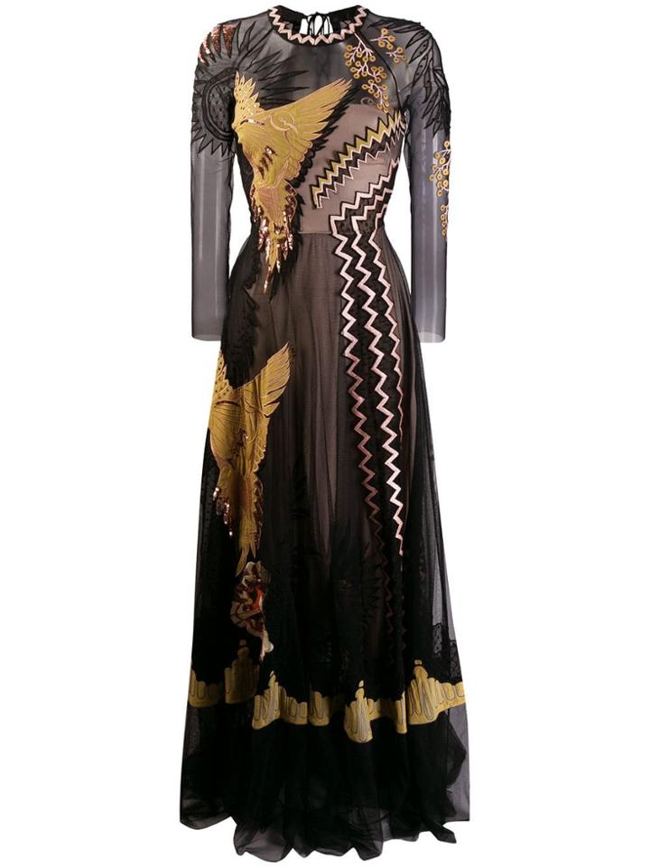 Temperley London Opera Sleeve Gown - Black