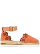 See By Chloé Embroidered Flower Espadrilles - Neutrals