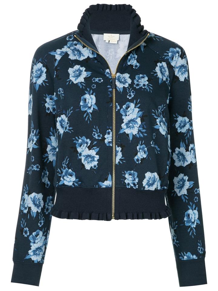 Kate Spade Floral Print Jacket - Blue