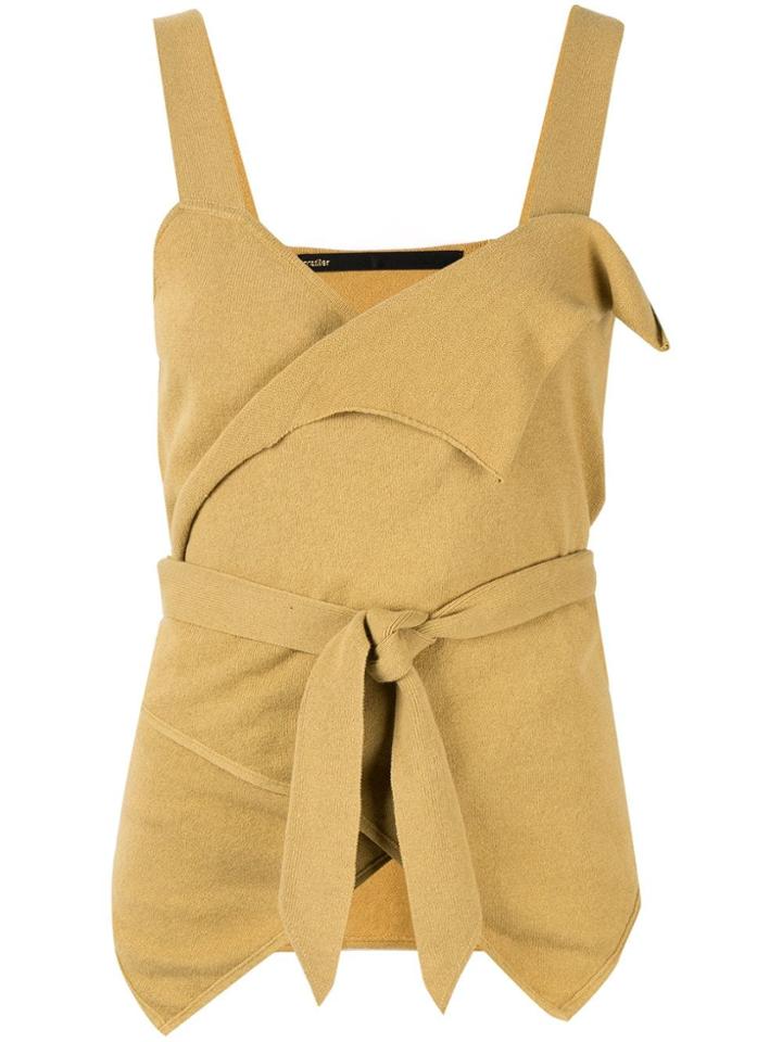 Muller Of Yoshiokubo Cache-coeur Knitted Cami - Yellow