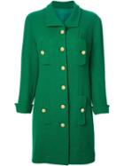 Chanel Vintage Single Breasted Coat, Women's, Size: 38, Green