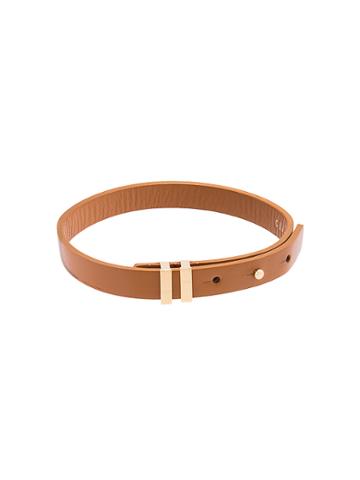 Clane Skinny Choker - Brown