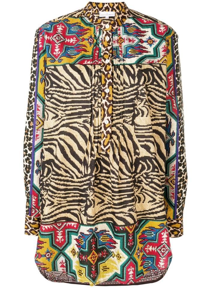 Pierre-louis Mascia Printed Blouse - Brown
