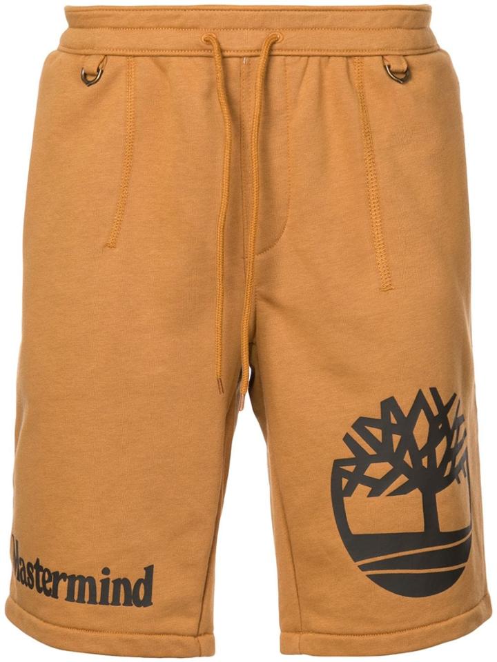 Timberland Logo Print Shorts - Brown