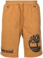 Timberland Logo Print Shorts - Brown