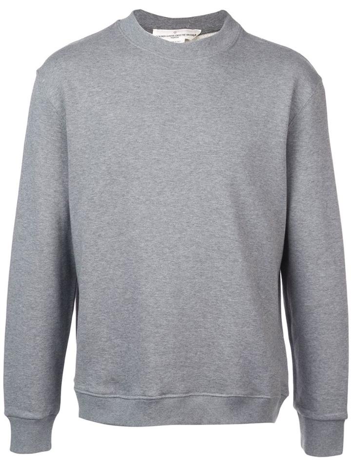 Golden Goose Deluxe Brand Logo Printed Sweatshirt - Grey