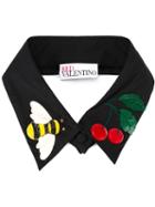 Red Valentino Bee And Cherry Appliqué Collar