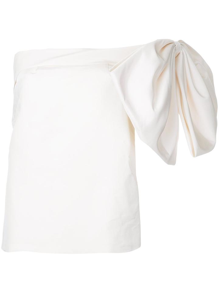 Bambah - Bow Top - Women - Silk - 12, White, Silk