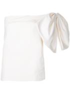 Bambah - Bow Top - Women - Silk - 12, White, Silk