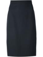 Krizia Vintage Pencil Skirt, Women's, Size: 44, Black
