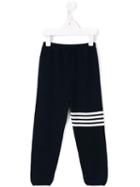 Thom Browne Kids - Striped Knitted Trousers - Kids - Cashmere - 4 Yrs, Blue