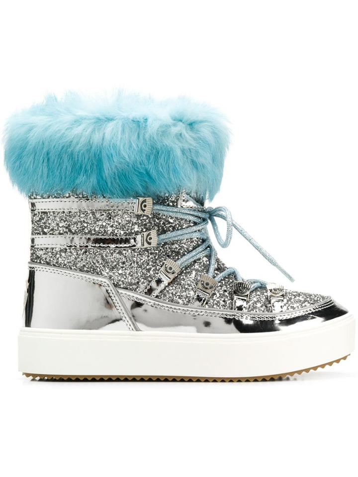 Chiara Ferragni Flirting Snow Boots - Silver