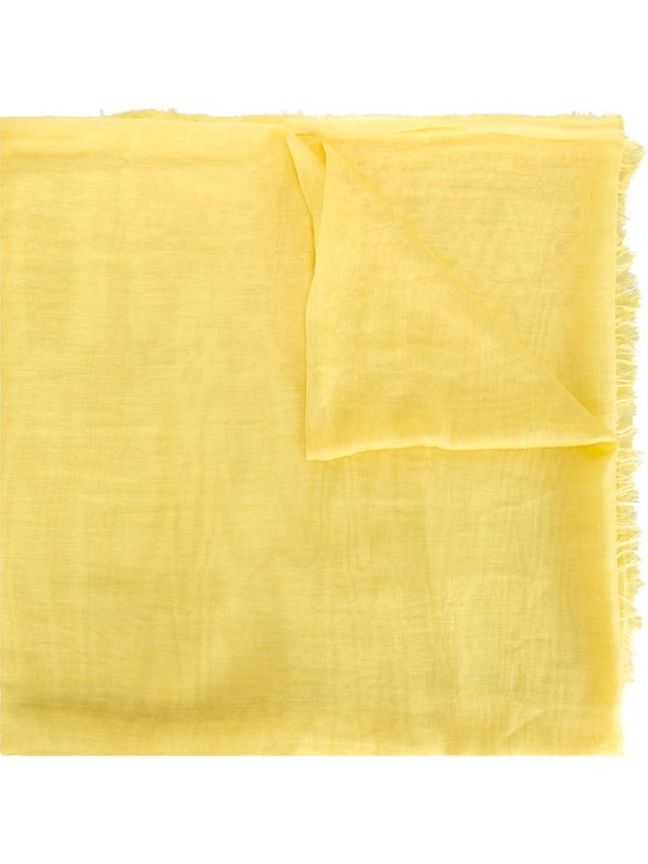 Faliero Sarti Daniela Scarf, Women's, Yellow/orange, Silk/modal