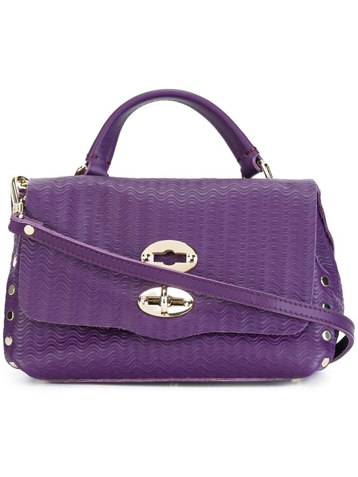 Zanellato Textured Crossbody Bag, Women's, Pink/purple