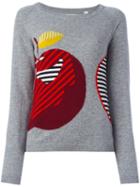 Chinti And Parker 'maxi Apple' Jumper, Women's, Size: Xl, Grey, Cashmere
