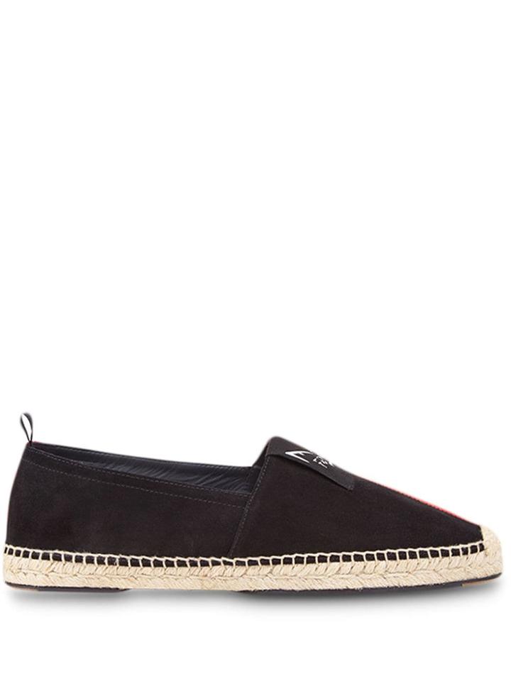 Fendi Diabolic Eyes Colourblock Espadrilles - Black