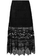 Mcq Alexander Mcqueen Lace Skirt - Black