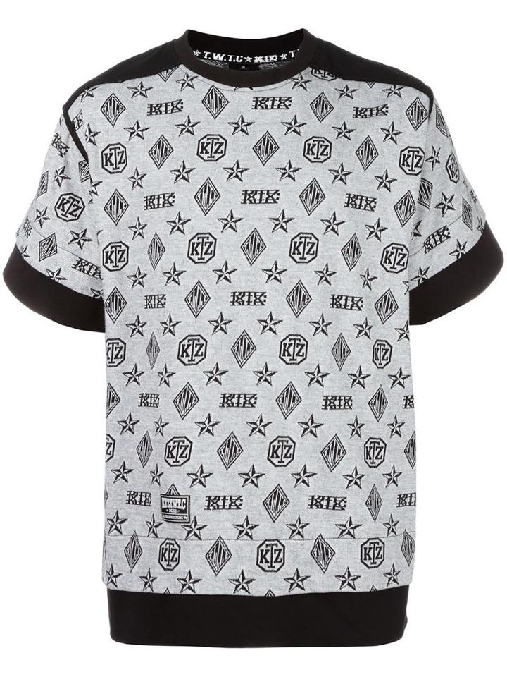 Ktz Monogram Inside Out T-shirt, Adult Unisex, Size: Xl, White, Cotton
