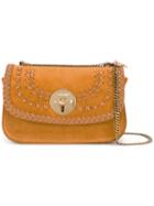 See By Chloé Lace Detail Shoulder Bag, Women's, Brown, Calf Leather/cotton