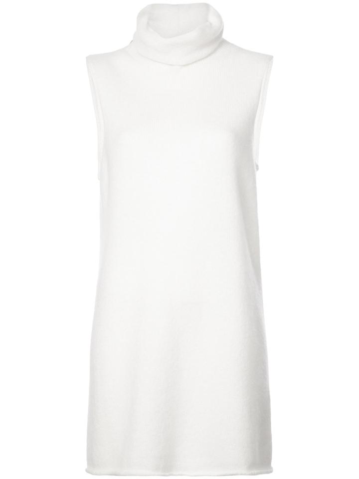 The Row Cowl Neck Sleeveless Sweater - White