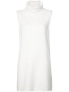 The Row Cowl Neck Sleeveless Sweater - White