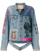 Night Market Frida Fearless Denim Jacket - Blue