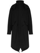 Yohji Yamamoto Hooded Parka Coat - Black
